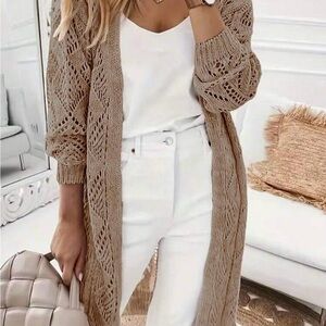 Chic Open-Front Knit Cardigan